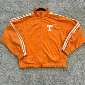 TENNESSEE VOLS Men's Size L Orange Full Zip Track Jacket, adidas